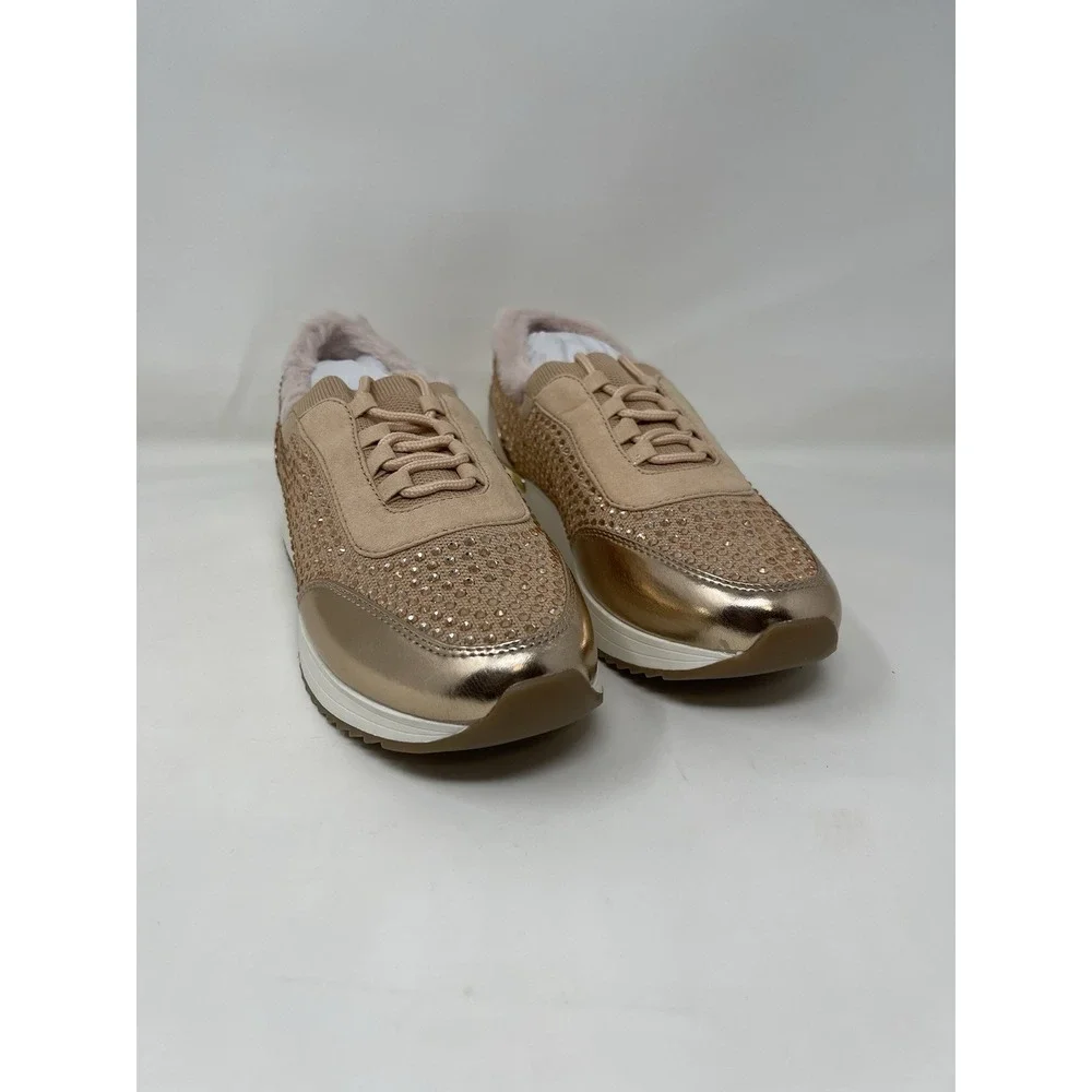 Kenneth Cole Reaction Women's Size 8 Cari Cozy Metallic Rose Sneakers NWT